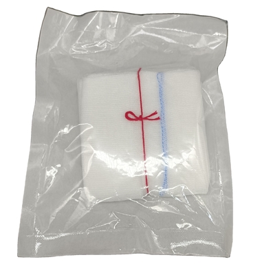 32 vouwwit 10cmx20cm Katoen Gauze Swab With Detectable X Ray For Surgical Use